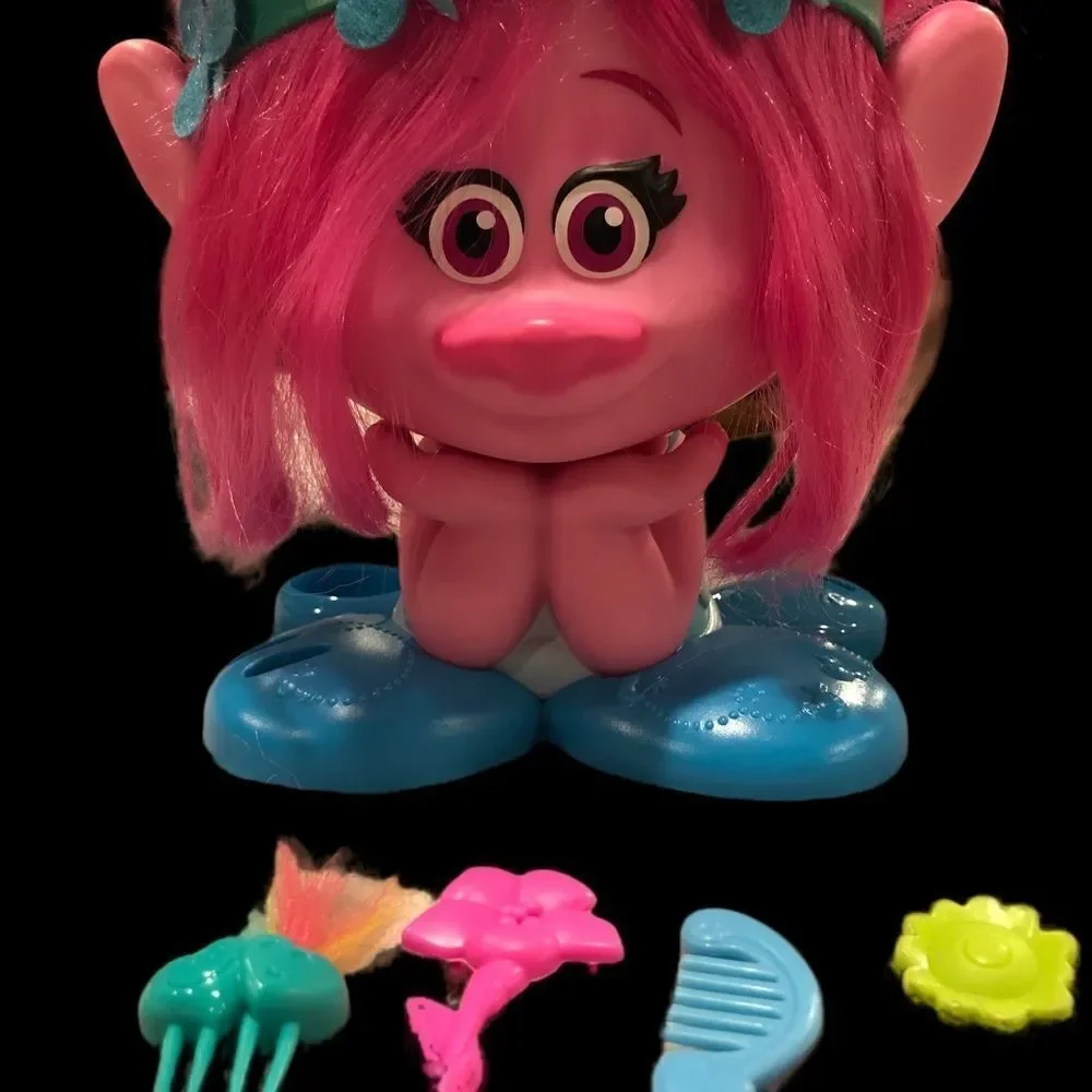 Dreamworks Trolls Poppy Style Head with hair accessories‎